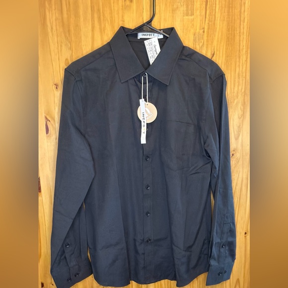 incfott Other - Black Casual Button Down Shirt for Men